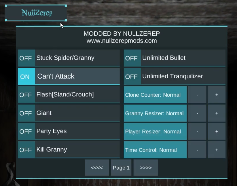 Granny - APK MOD v1.5 [NullzerepMOD v9] - NullZerep Official